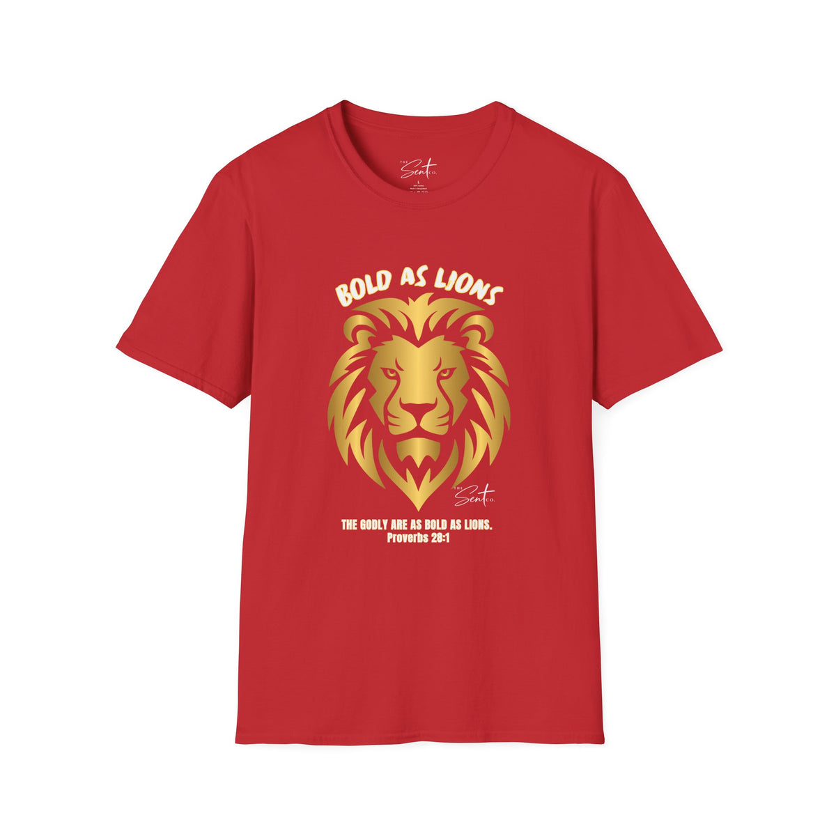 Jesus Cross T-Shirt — "Jesus" Scripture Design (Matthew 28:19, Psalms 23:3)