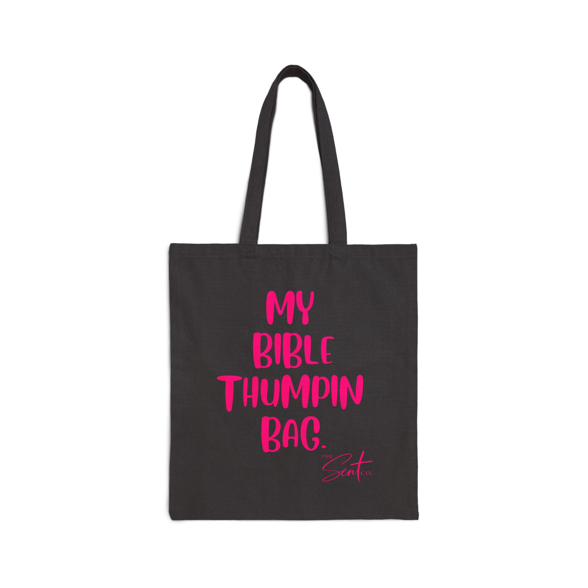 Bible Thumpin' Tote Bag — 'My Bible Thumpin Bag' Cotton Canvas Shopper