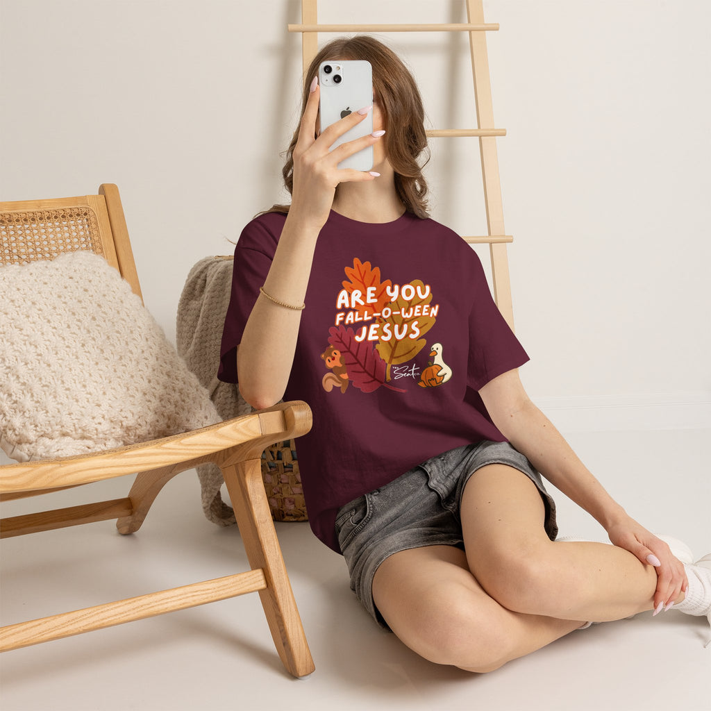 Are You Fall-o-ween Jesus? Christian Halloween Thanksgiving T-Shirt