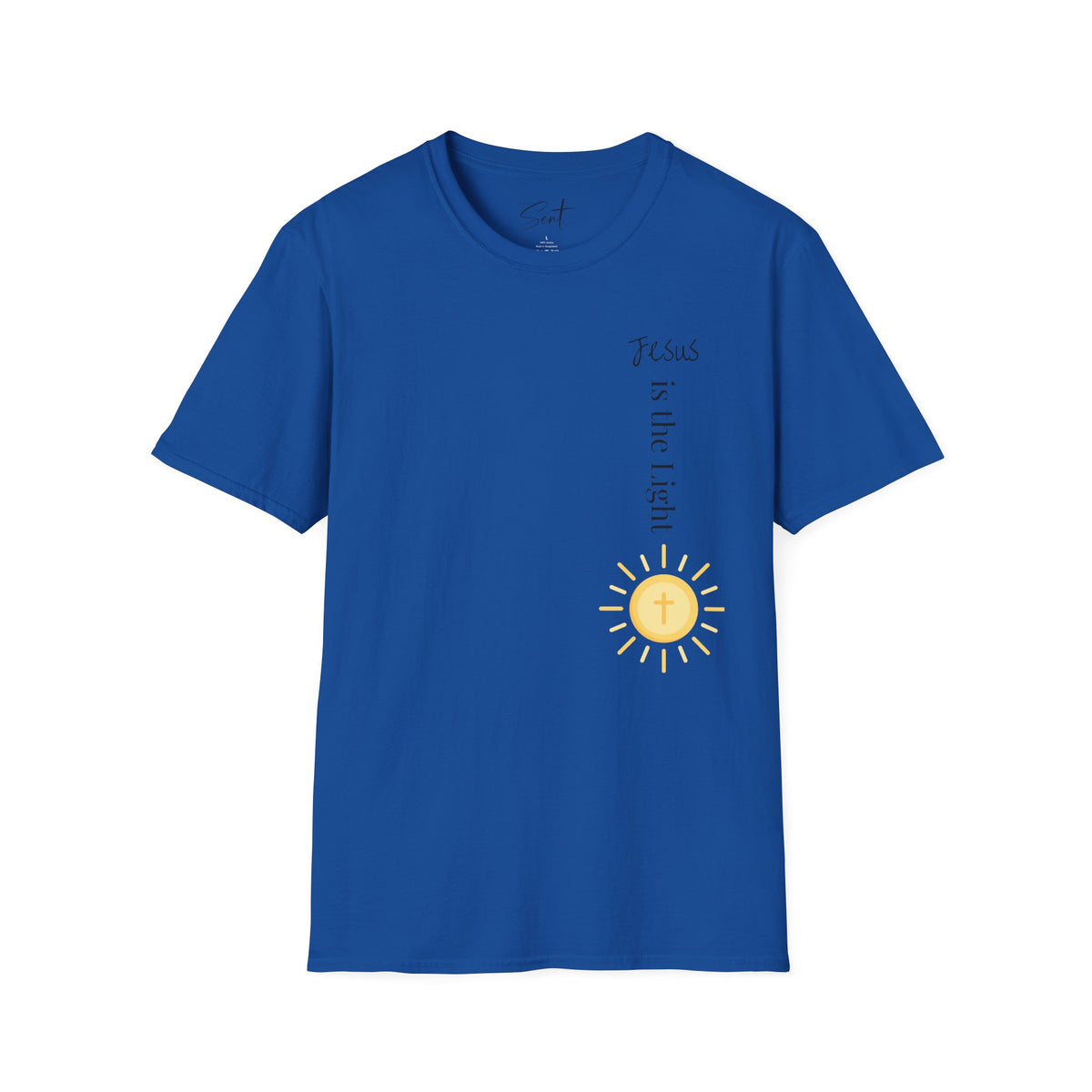Jesus Is The Light Floral Cross Christian T-Shirt