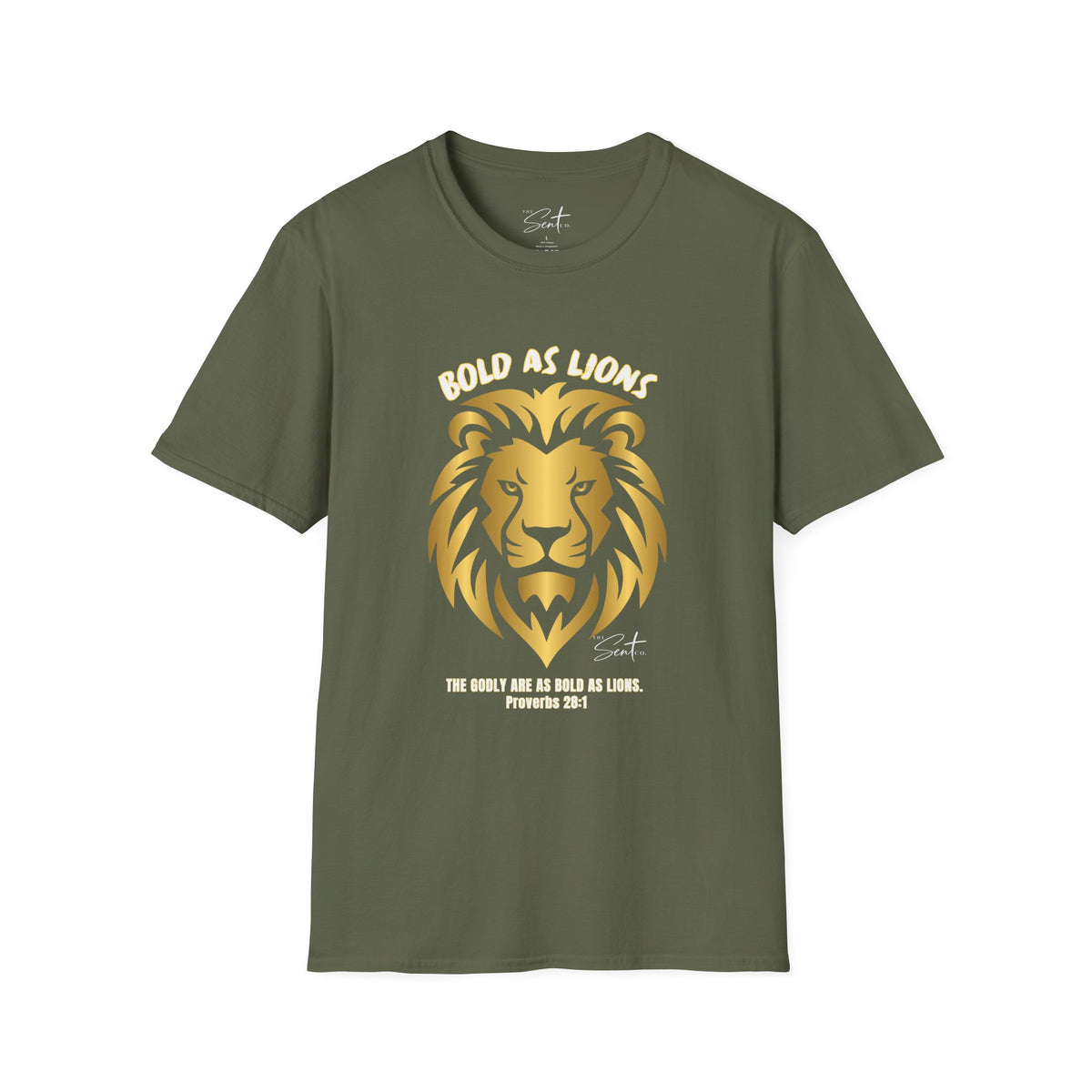 Jesus Cross T-Shirt — "Jesus" Scripture Design (Matthew 28:19, Psalms 23:3)