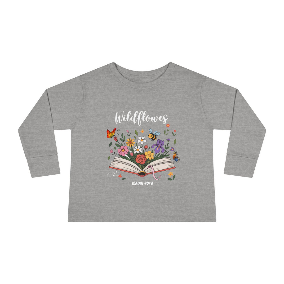 Child of God Toddler Long Sleeve Tee — Floral Christian Baby Shirt