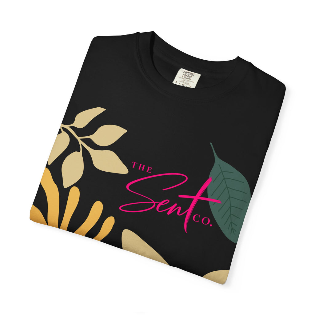 Floral Script Tee -"Here I am. Send me." Isaiah 6:8 (Back Print) The  Sent Co. (Front Print)