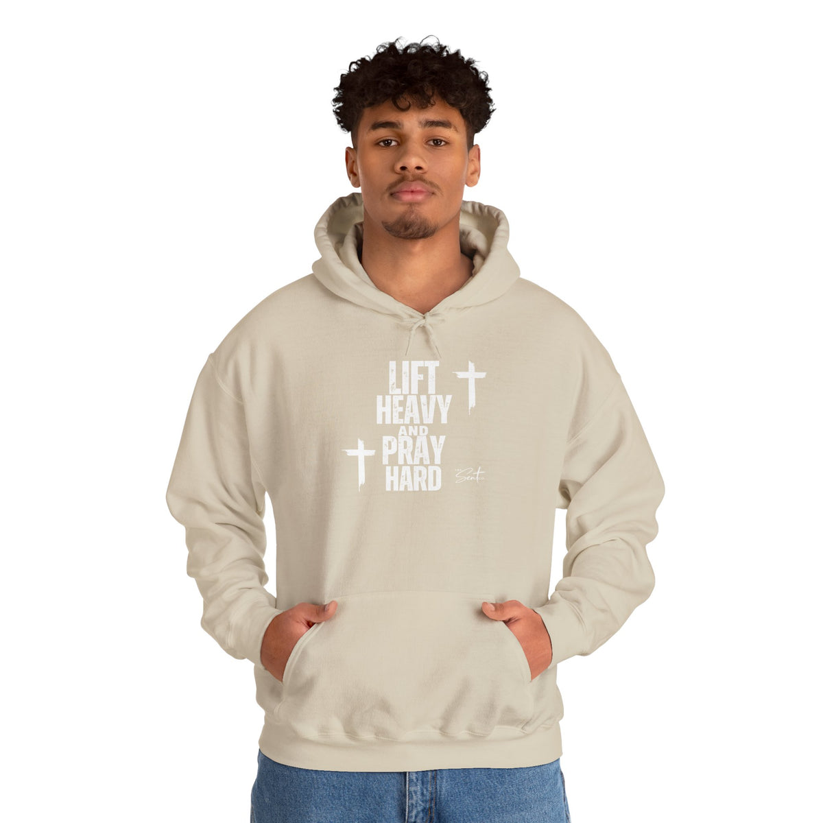 Lift Heavy And Pray Hard-Hoodie