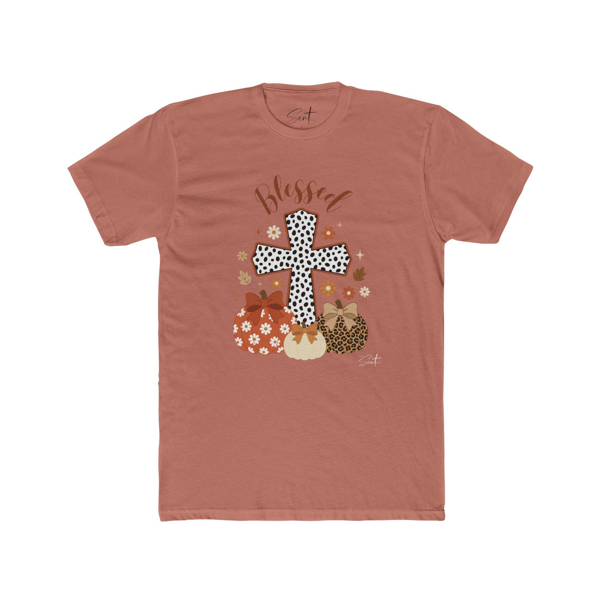 Blessed Cross Pumpkin Tee