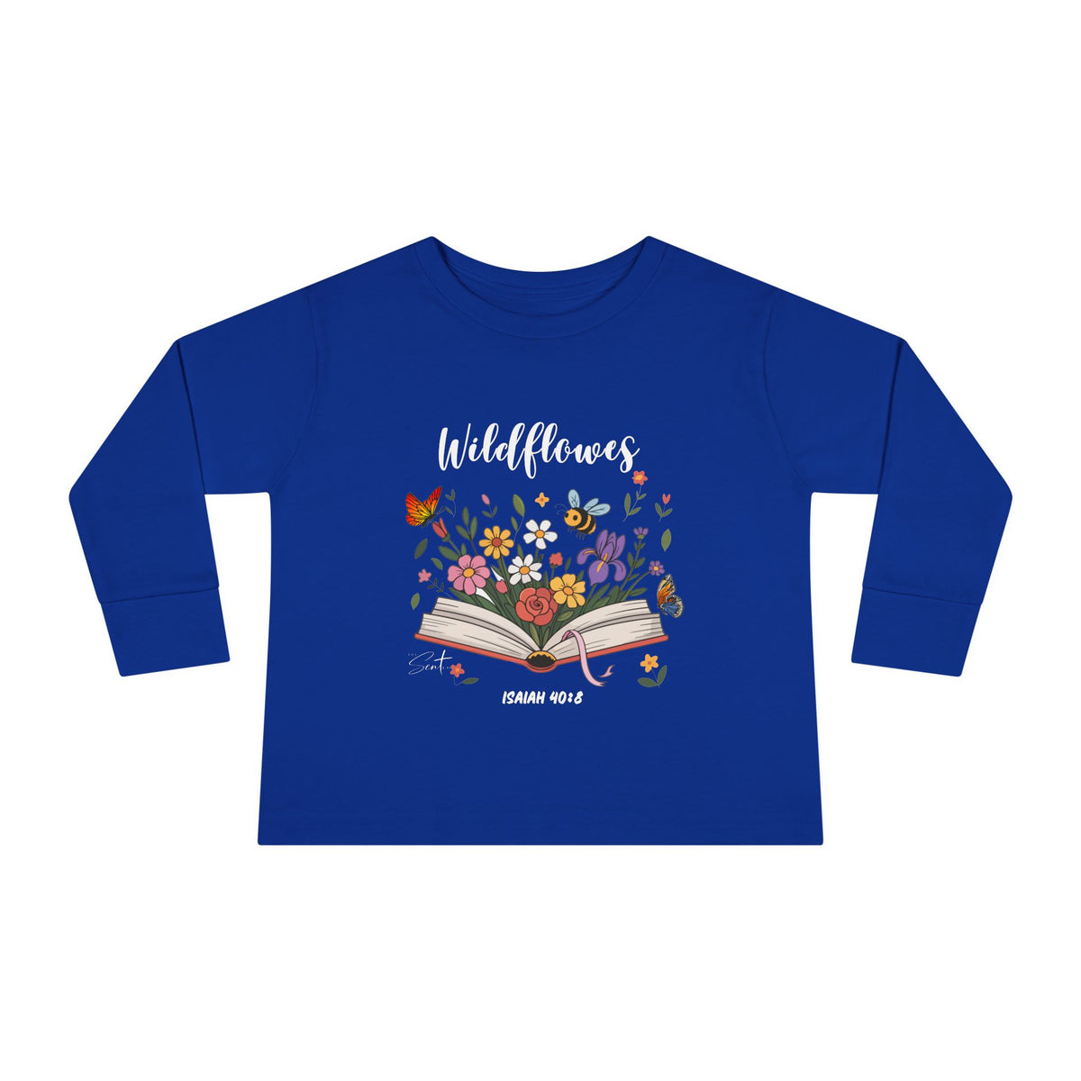 Child of God Toddler Long Sleeve Tee — Floral Christian Baby Shirt