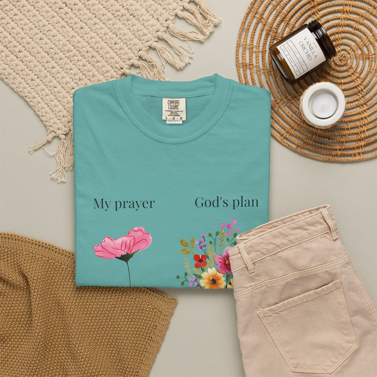 My Prayer God’s Plan Floral Faith T-Shirt