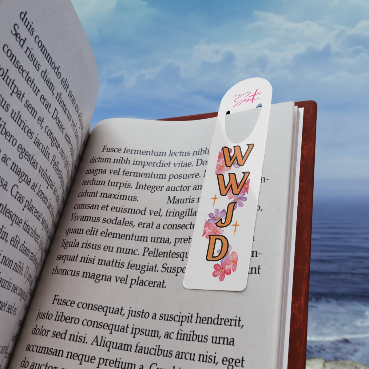 WWJD Floral Bookmark — Christian Faith Reminder Bookmark for Bible Study & Gifts