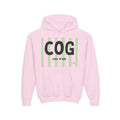 COG "Child of God" Youth Hoodie — Green Stripe Faith Sweatshirt