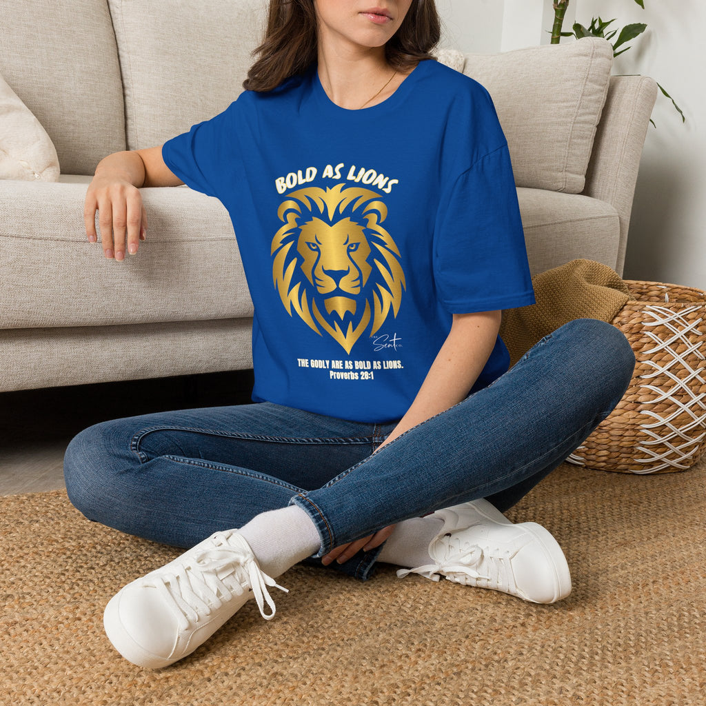 Jesus Cross T-Shirt — "Jesus" Scripture Design (Matthew 28:19, Psalms 23:3)