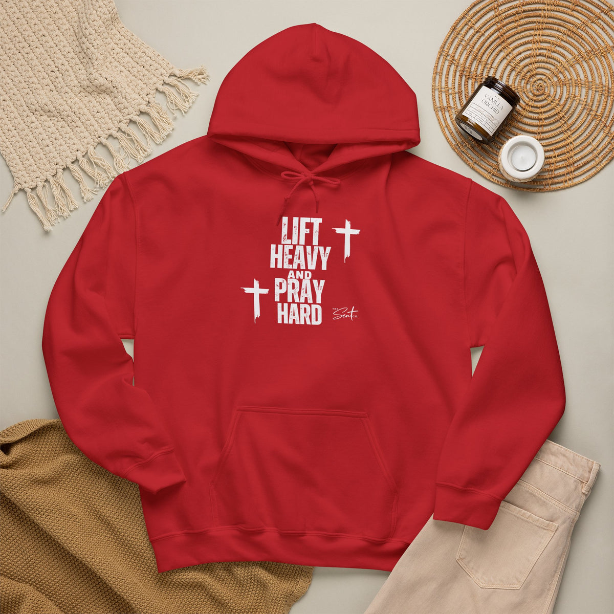 Lift Heavy And Pray Hard-Hoodie