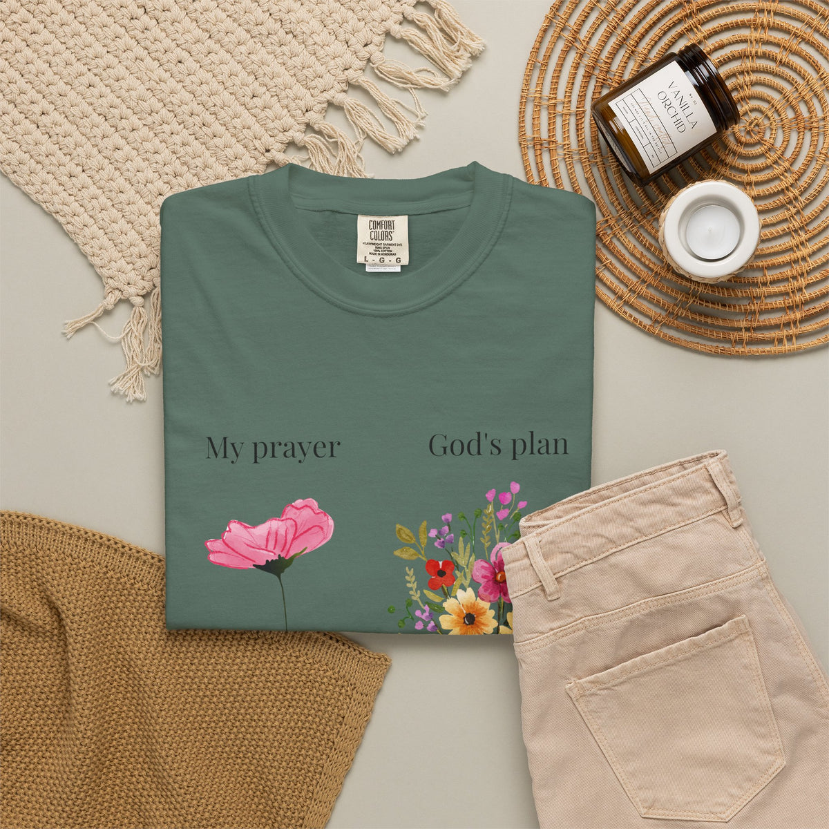 My Prayer God’s Plan Floral Faith T-Shirt