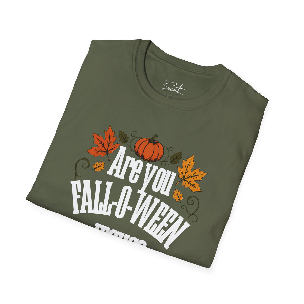 Christian Halloween T-Shirt – “Are You Fall-o-ween Jesus? Matthew 4:19” Autumn Pumpkin Tee