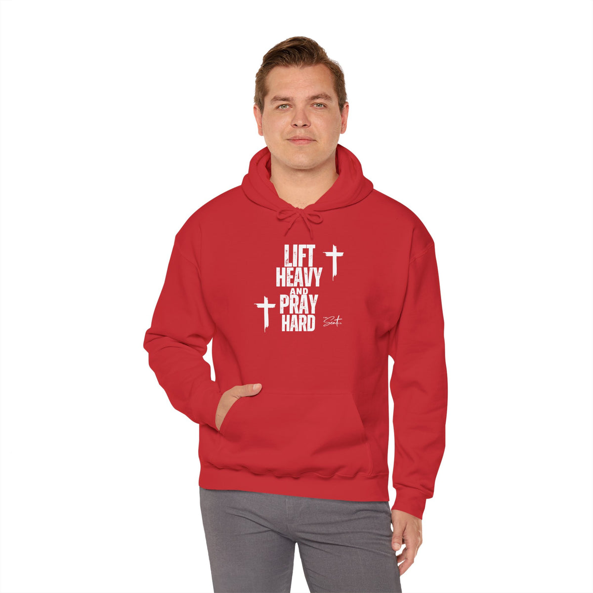 Lift Heavy And Pray Hard-Hoodie