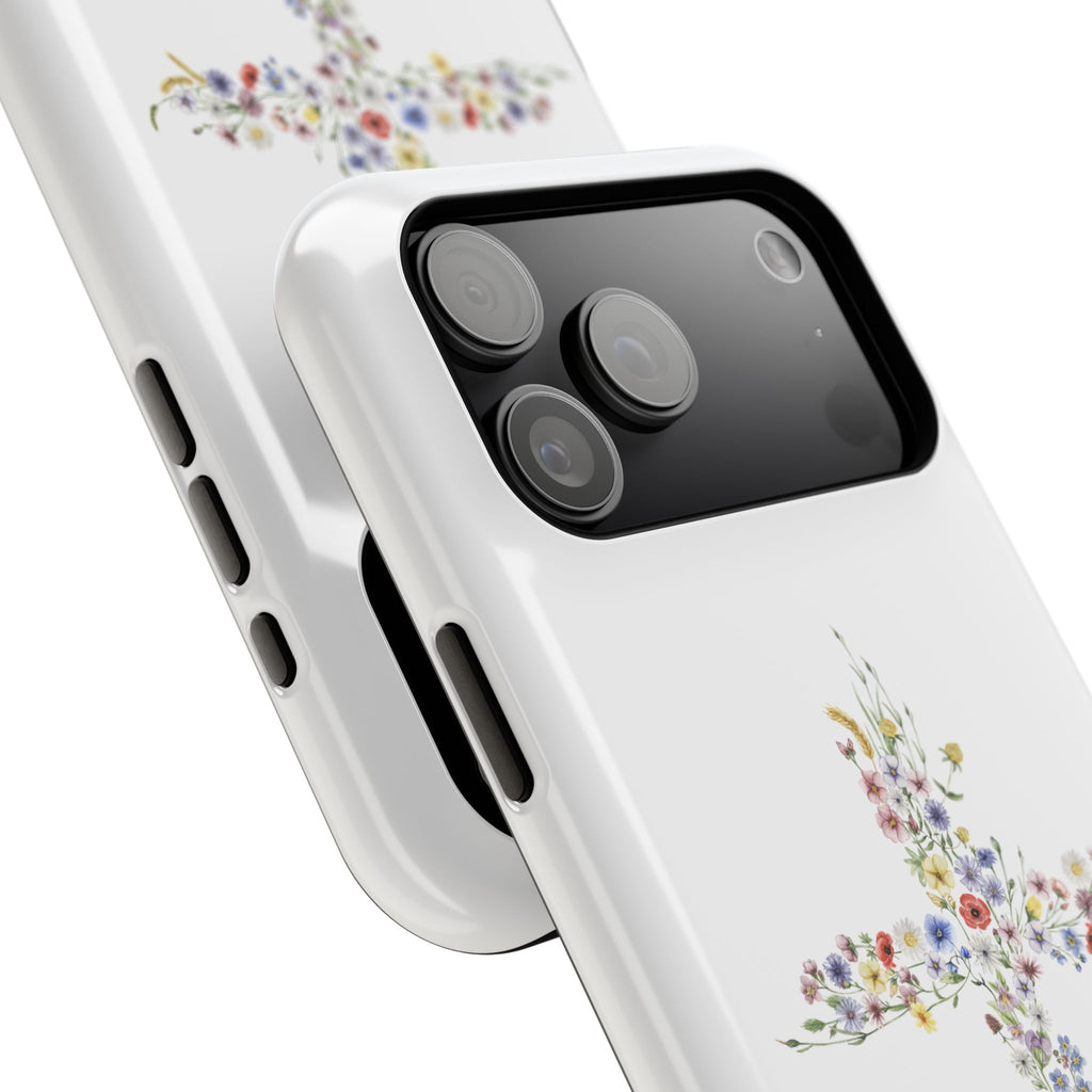 Floral Cross Magnetic Phone Case