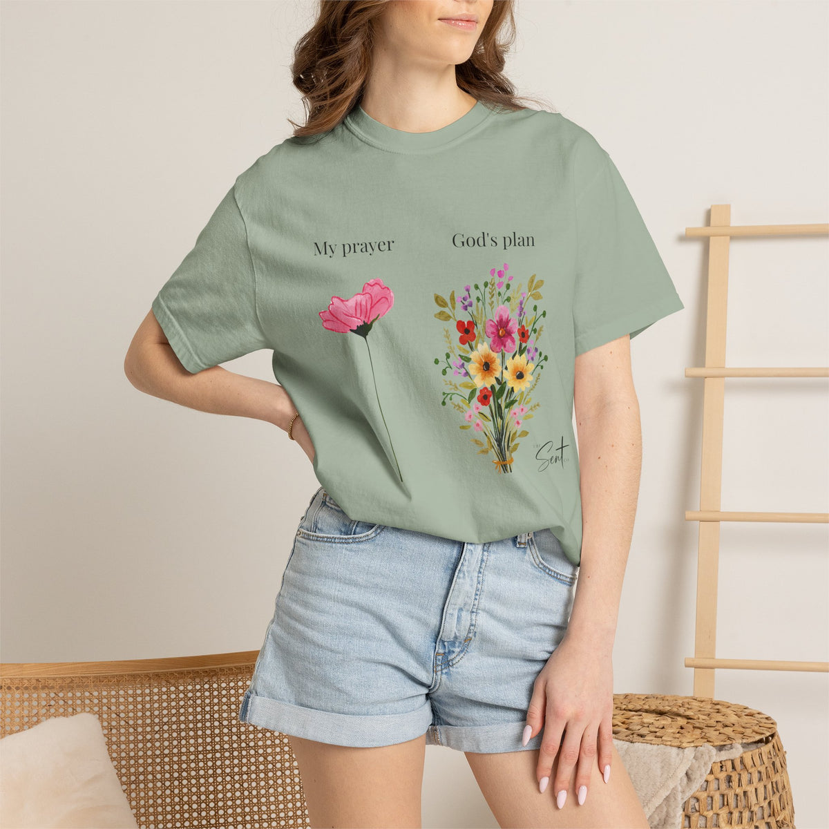 My Prayer God’s Plan Floral Faith T-Shirt