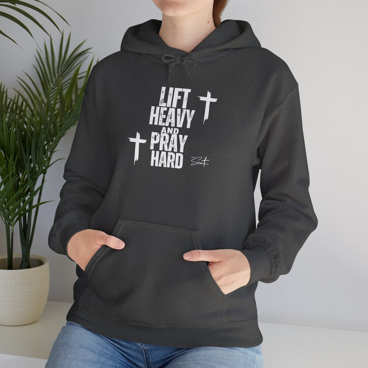 Lift Heavy And Pray Hard-Hoodie