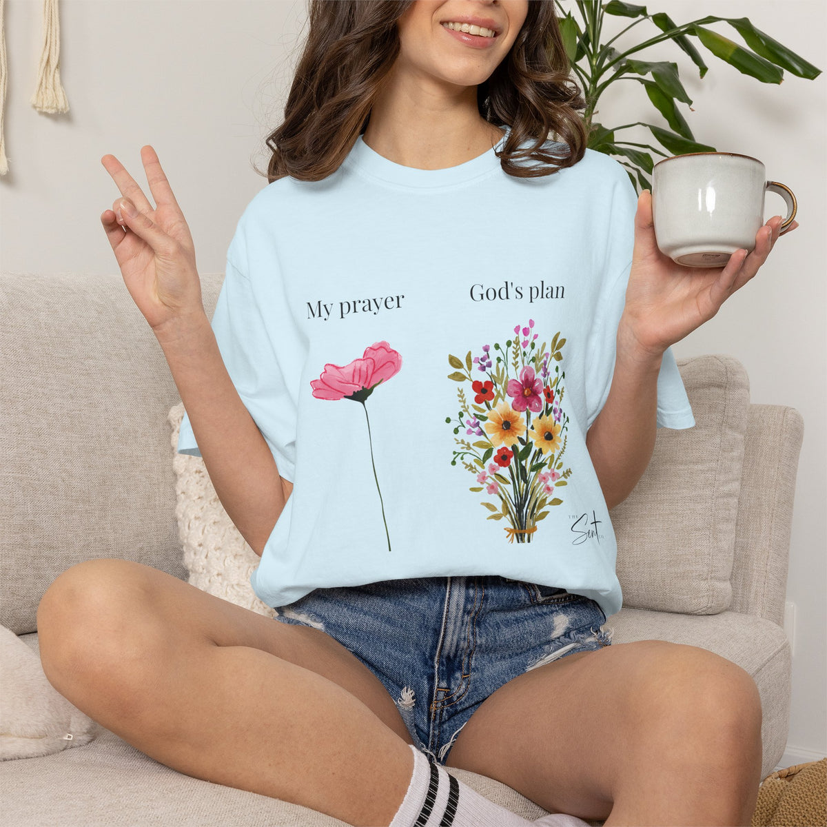 My Prayer God’s Plan Floral Faith T-Shirt