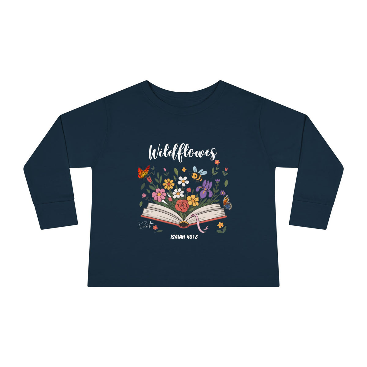 Child of God Toddler Long Sleeve Tee — Floral Christian Baby Shirt
