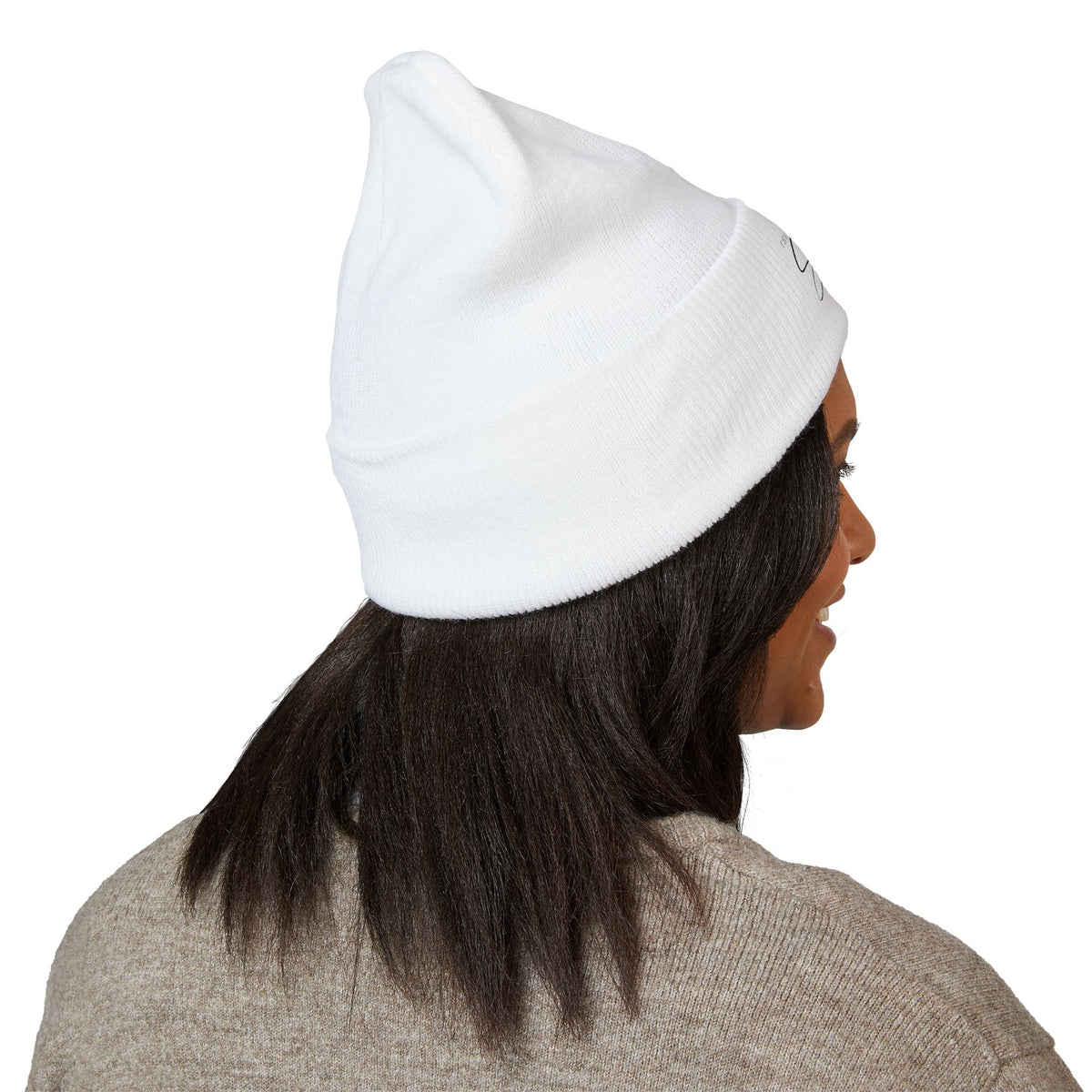The Sent Co. Embroidered Beanie — Classic Cuffed Knit Hat