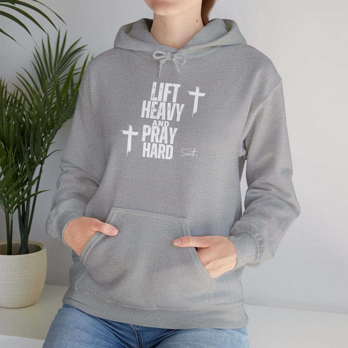 Lift Heavy And Pray Hard-Hoodie