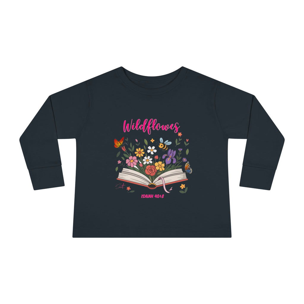 Child of God Toddler Long Sleeve Tee — Floral Christian Baby Shirt