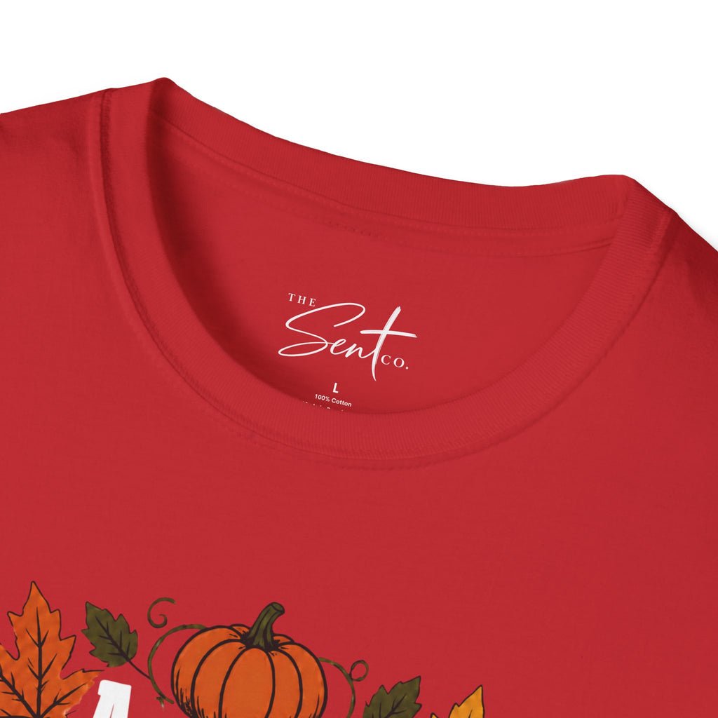 Christian Halloween T-Shirt – “Are You Fall-o-ween Jesus? Matthew 4:19” Autumn Pumpkin Tee