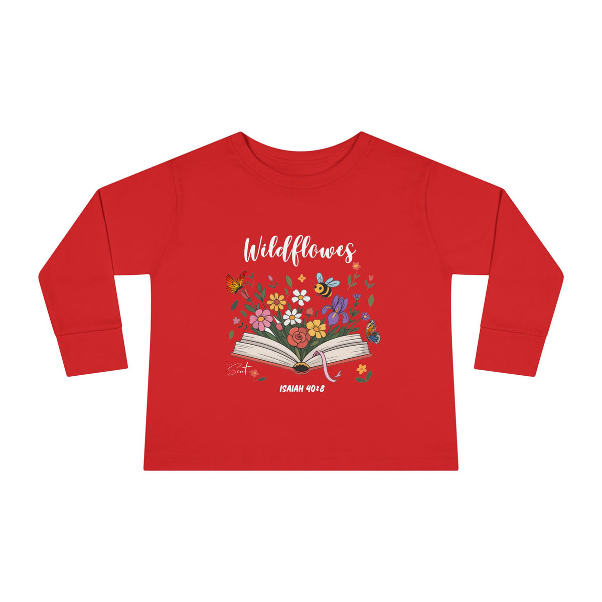 Child of God Toddler Long Sleeve Tee — Floral Christian Baby Shirt
