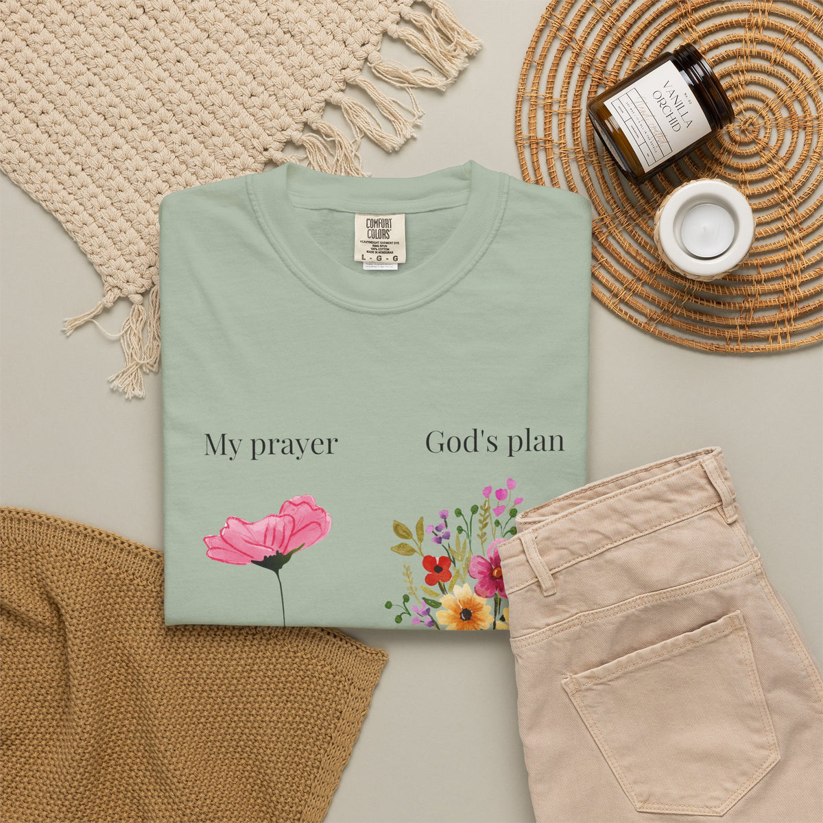 My Prayer God’s Plan Floral Faith T-Shirt
