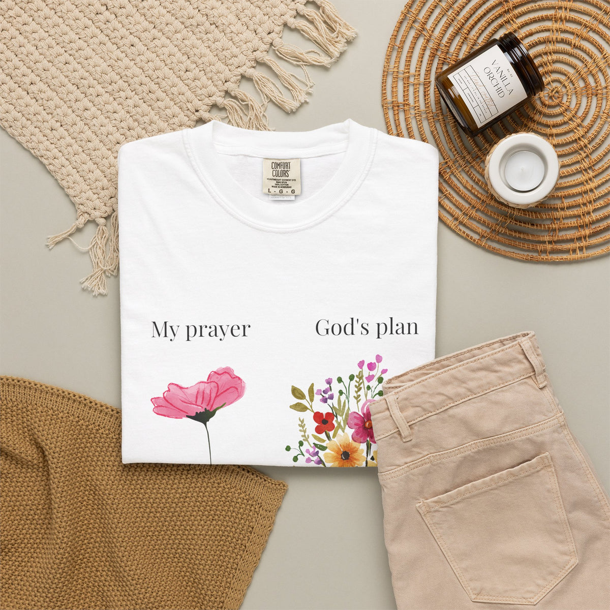 My Prayer God’s Plan Floral Faith T-Shirt