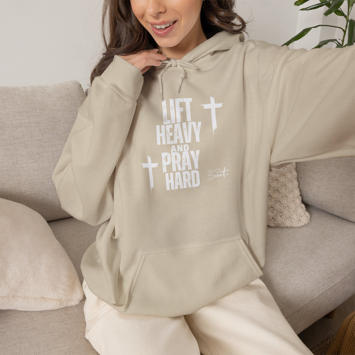 Lift Heavy And Pray Hard-Hoodie