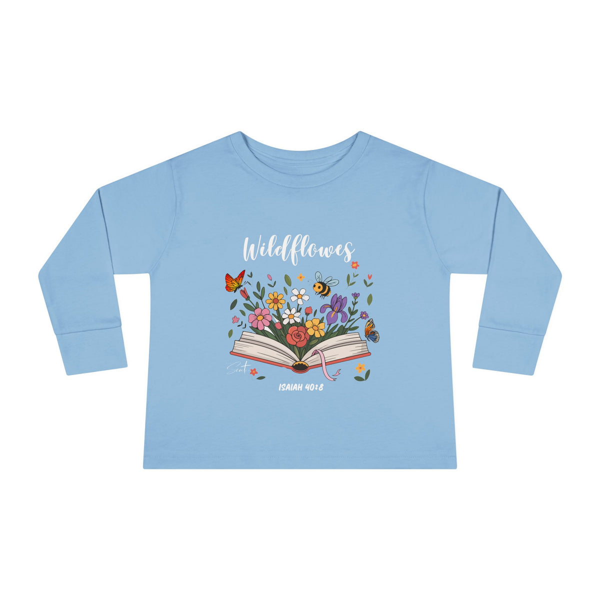 Child of God Toddler Long Sleeve Tee — Floral Christian Baby Shirt