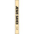 Jesus Saves Christian Faith Rectangle Bar Keychain