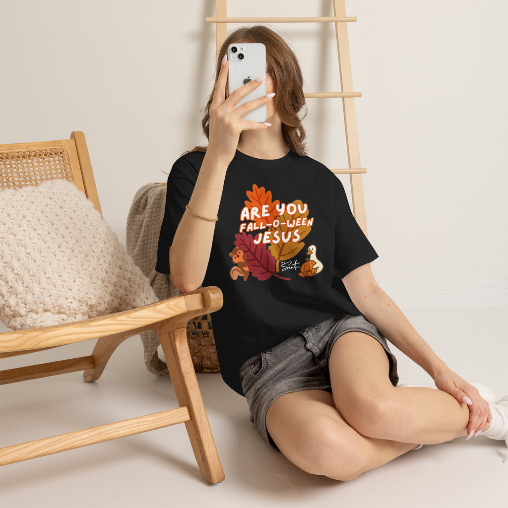 Are You Fall-o-ween Jesus? Christian Halloween Thanksgiving T-Shirt