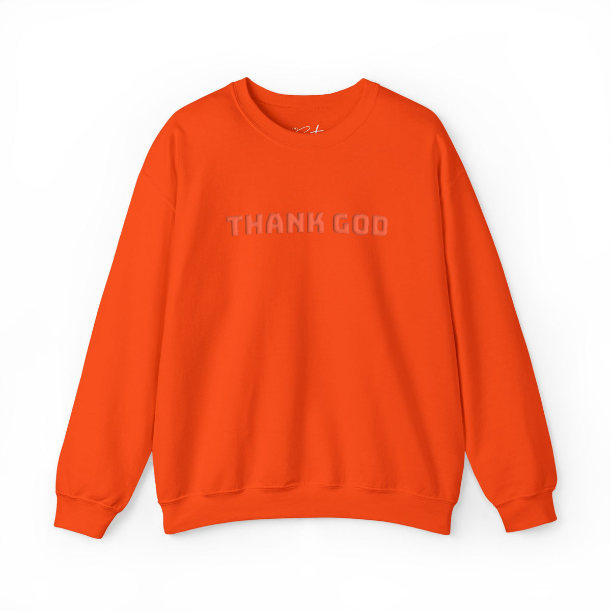 Thank God Embroidered Crewneck Sweatshirt