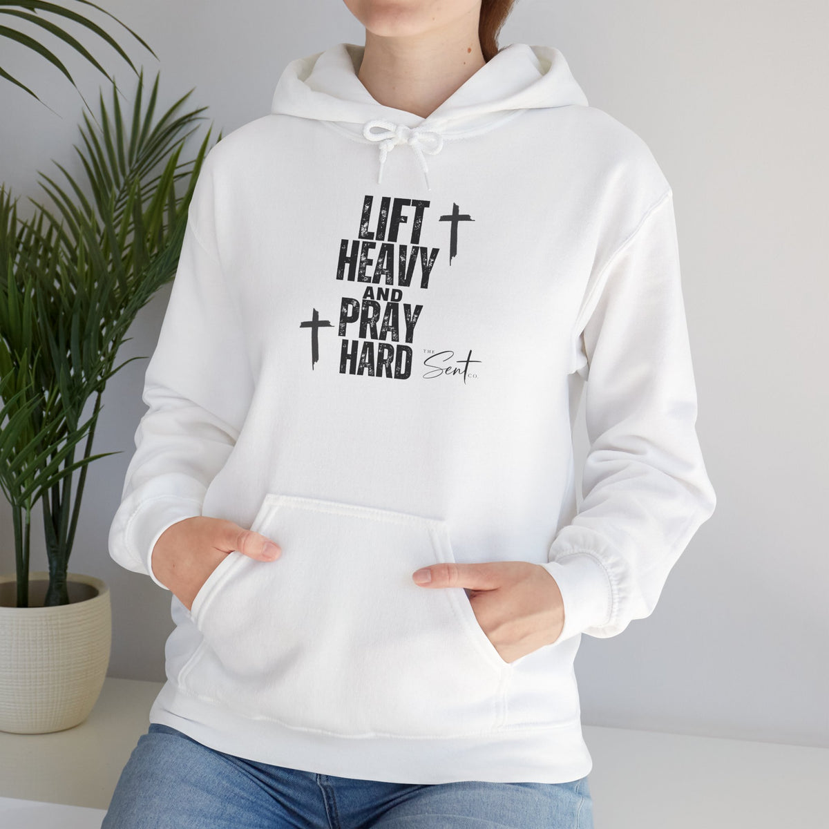 Lift Heavy And Pray Hard-Hoodie