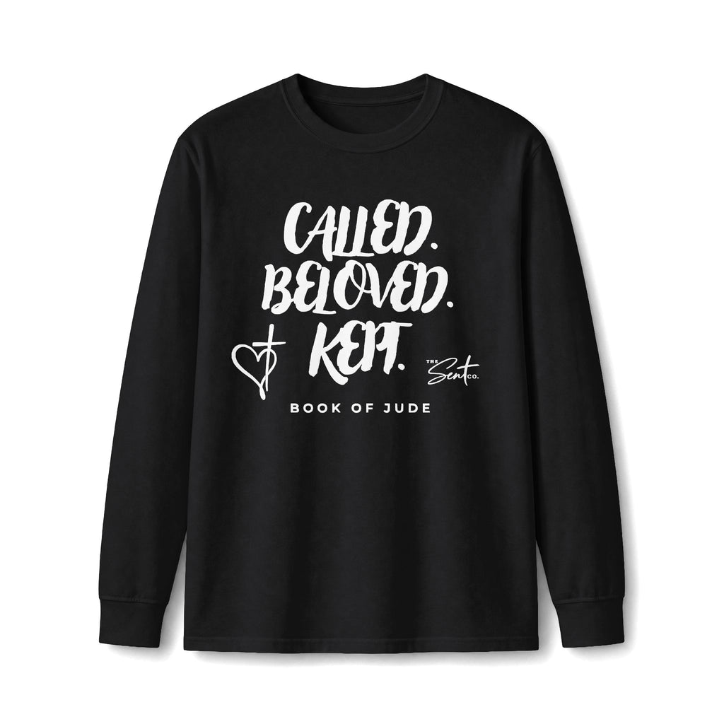 Called, Beloved, Kept Long Sleeve Tee – Book of Jude Christian Faith Shirt