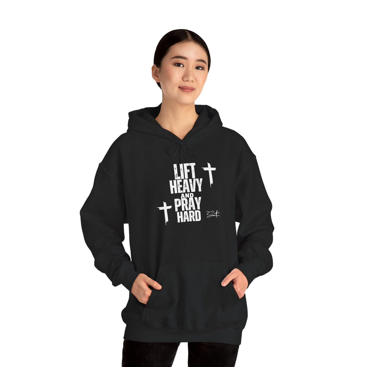Lift Heavy And Pray Hard-Hoodie