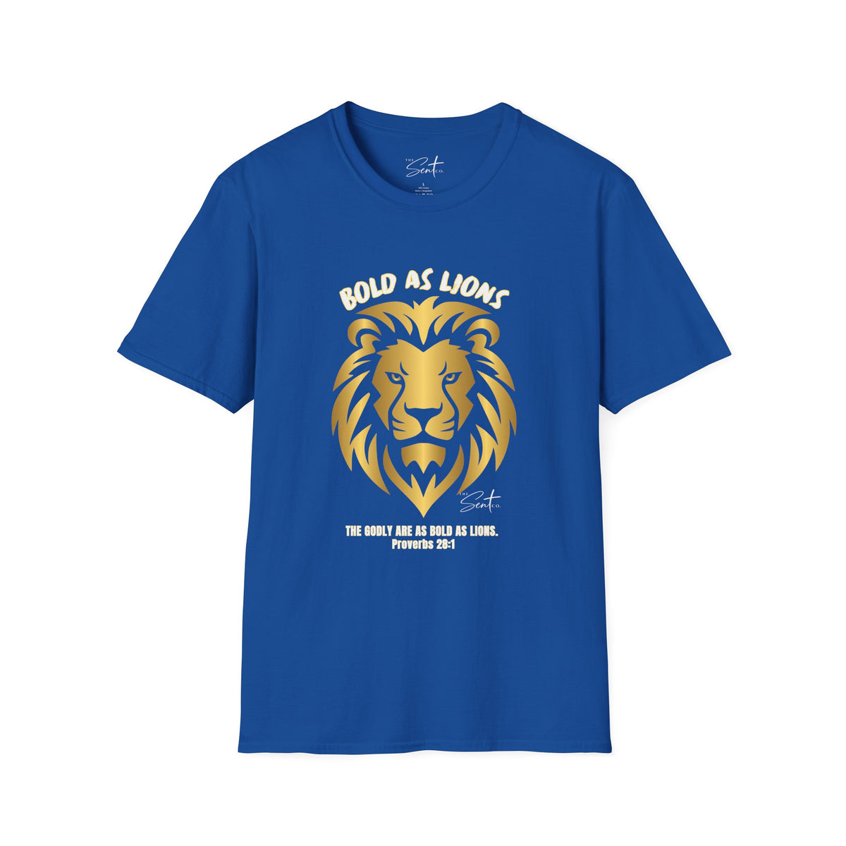 Jesus Cross T-Shirt — "Jesus" Scripture Design (Matthew 28:19, Psalms 23:3)
