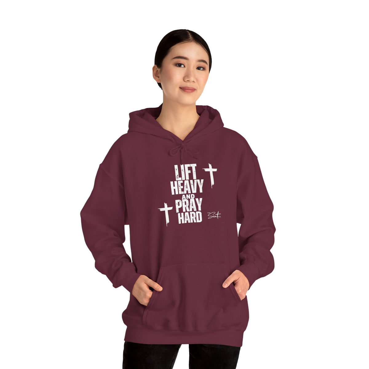 Lift Heavy And Pray Hard-Hoodie