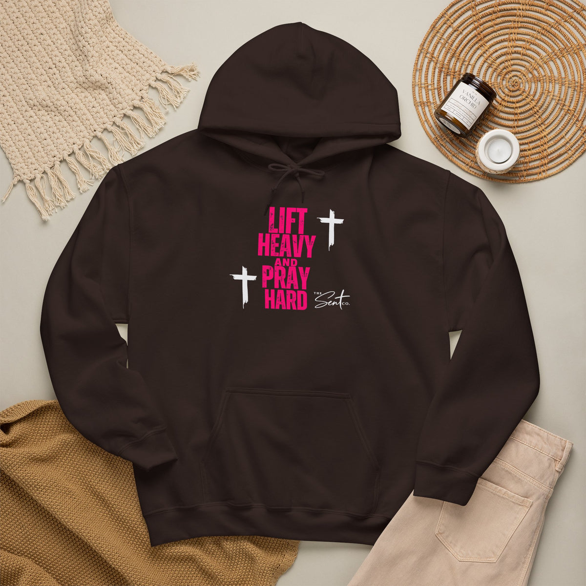 Lift Heavy And Pray Hard-Hoodie
