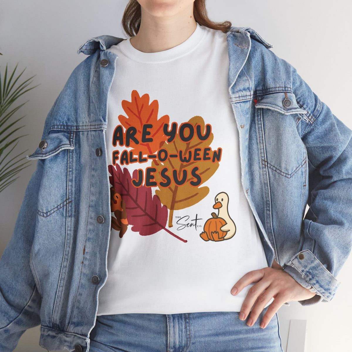 Are You Fall-o-ween Jesus? Christian Halloween Thanksgiving T-Shirt