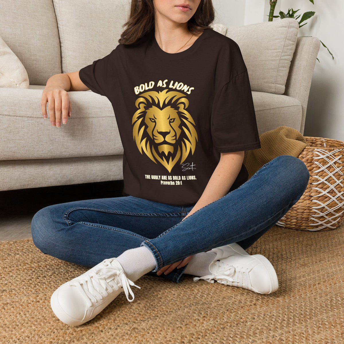Jesus Cross T-Shirt — "Jesus" Scripture Design (Matthew 28:19, Psalms 23:3)