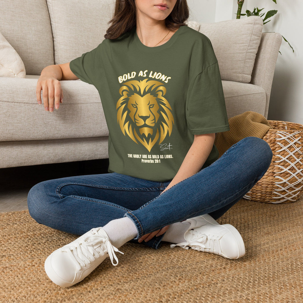 Jesus Cross T-Shirt — "Jesus" Scripture Design (Matthew 28:19, Psalms 23:3)