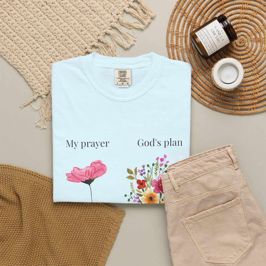 My Prayer God’s Plan Floral Faith T-Shirt