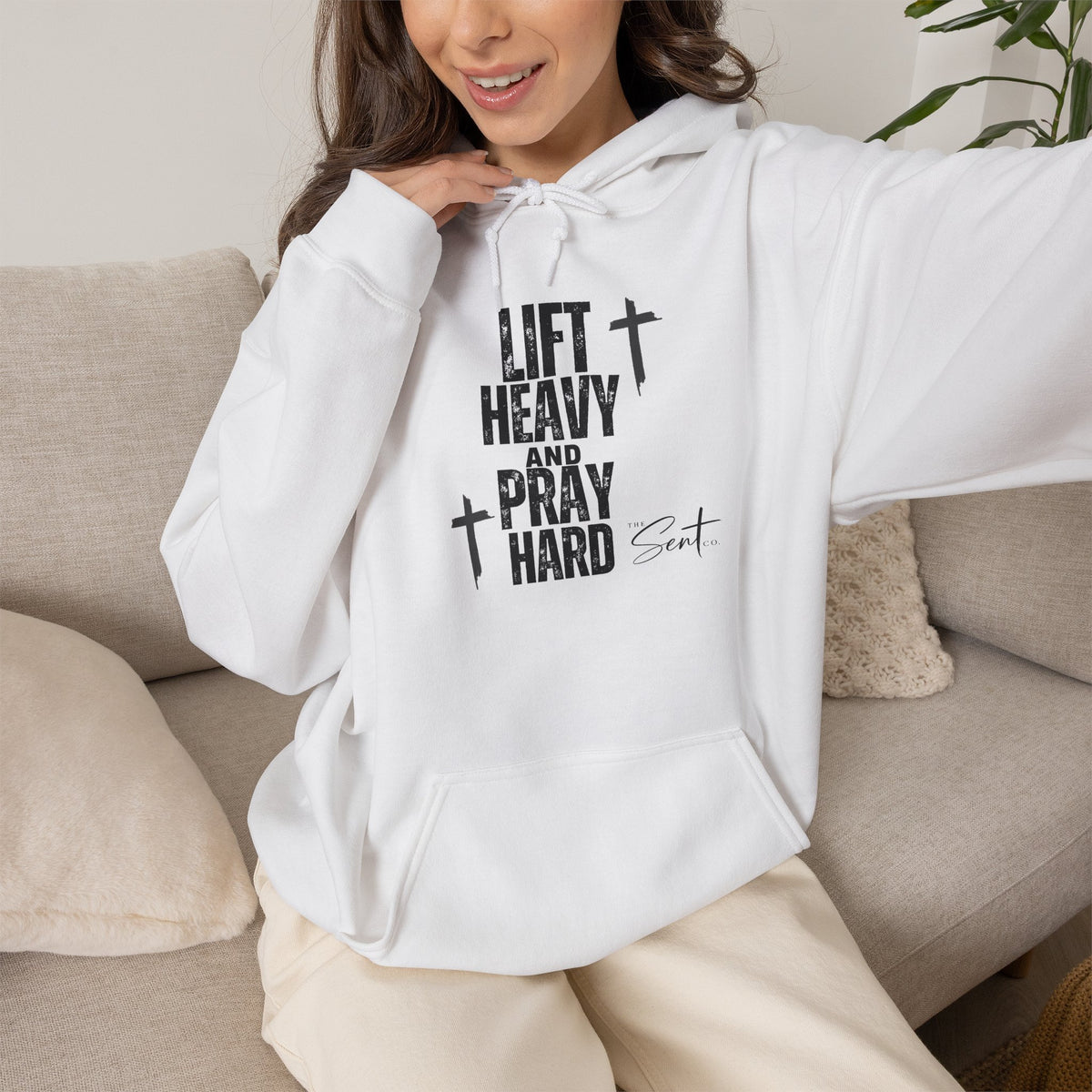 Lift Heavy And Pray Hard-Hoodie