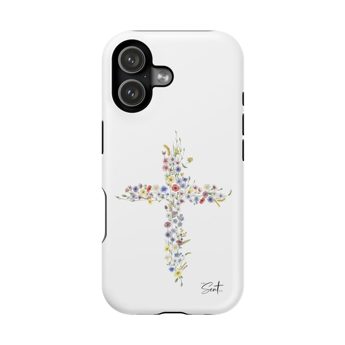 Floral Cross Magnetic Phone Case