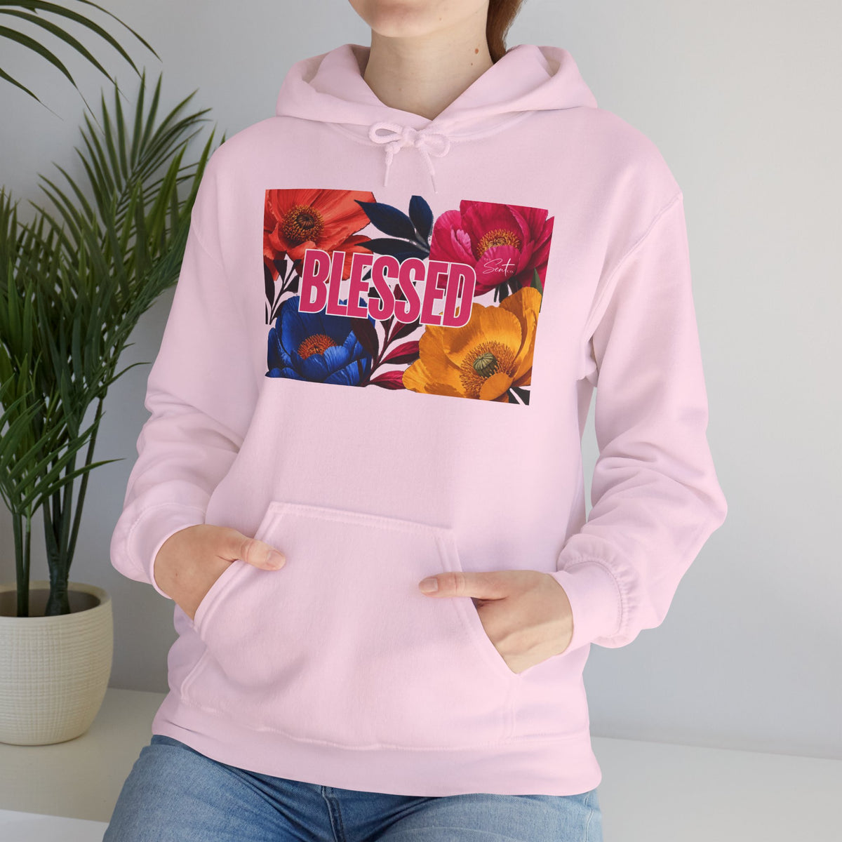 Blessed Floral Graphic Hoodie