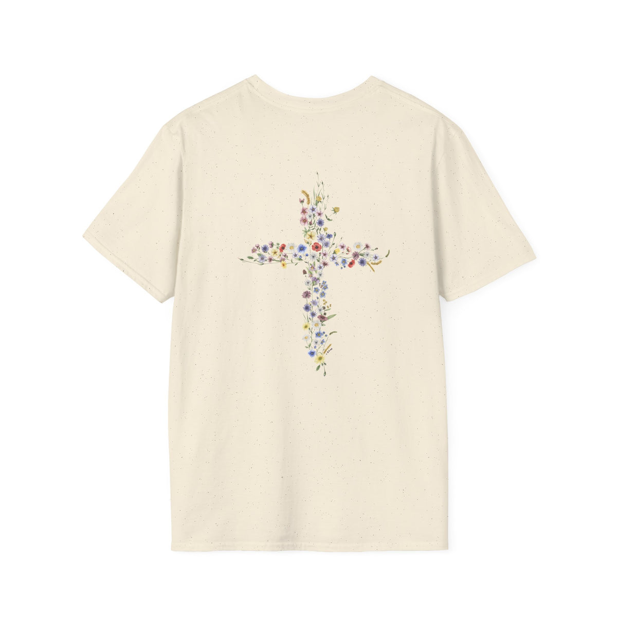 Jesus Is The Light Floral Cross Christian T-Shirt