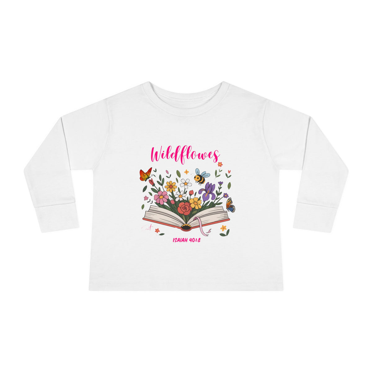 Child of God Toddler Long Sleeve Tee — Floral Christian Baby Shirt